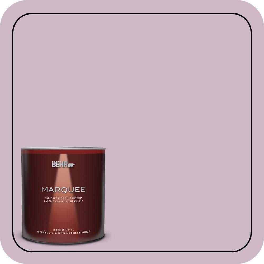BEHR MARQUEE 1 Qt. #S110-3 Queens Violet One-Coat Hide Matte Interior Paint & Primer