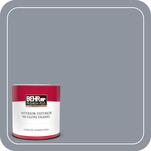 BEHR PREMIUM PLUS #PPF-28 Blue Dusk Interior/Exterior Paint & Primer Color Sample (3)