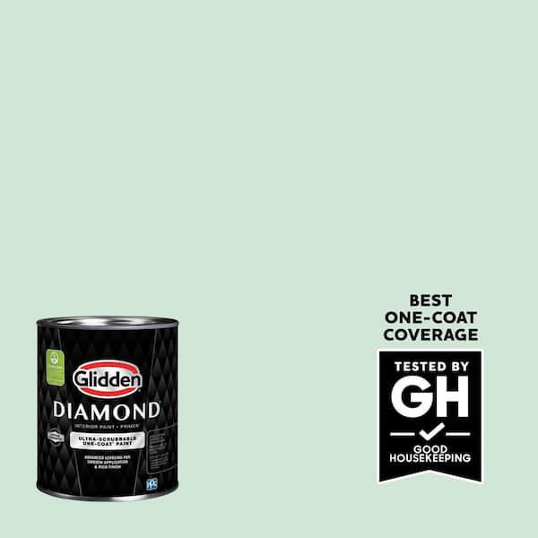 Glidden Diamond 1 qt. PPG1226-2 Peppermint Patty Semi-Gloss Interior Paint with Primer (2)