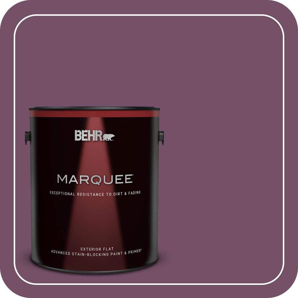 BEHR MARQUEE 1 gal. #690D-7 Radicchio Flat Exterior Paint & Primer (1)