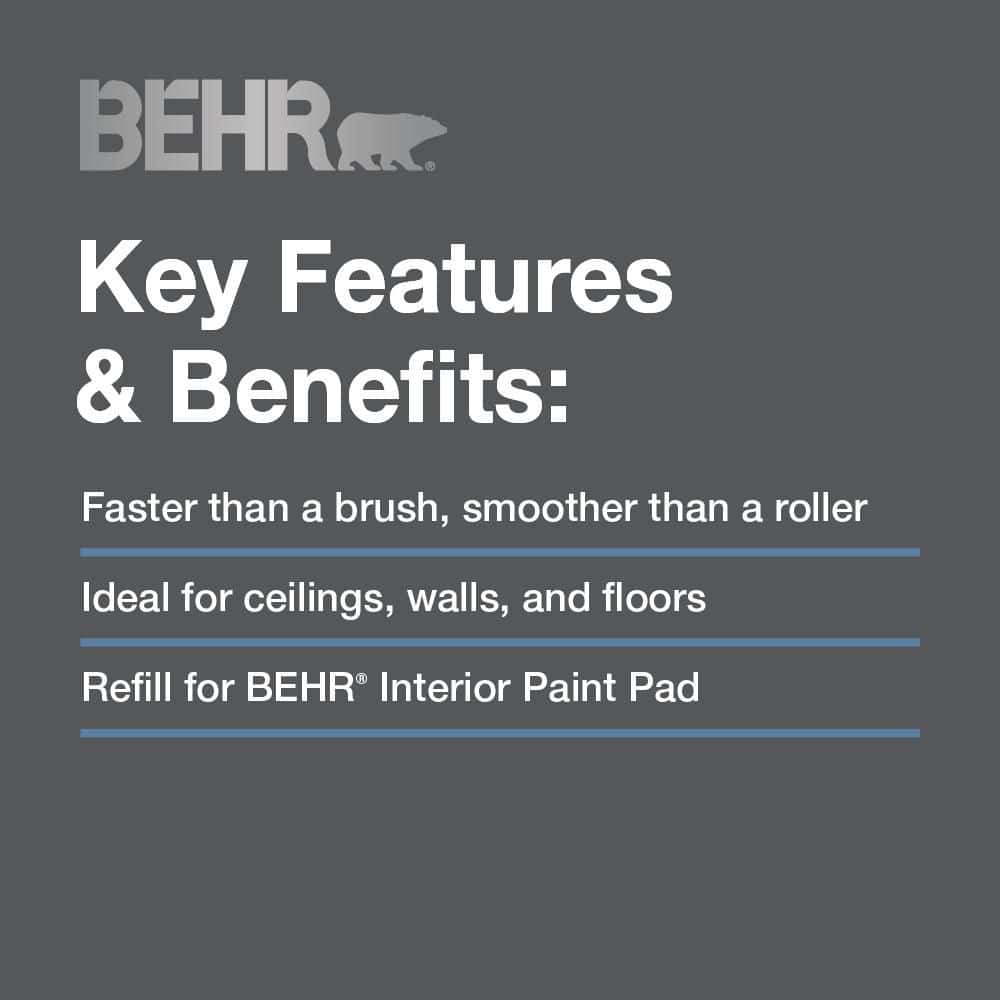 BEHR 9 in. Interior Paint Pad Applicator Refill (2)