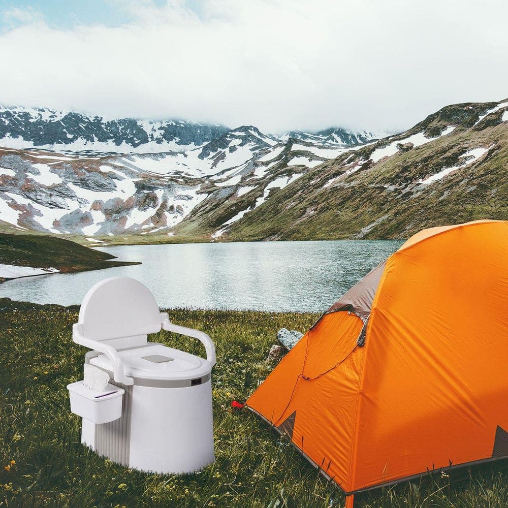 Tahanbath Non-Electric Outdoor Portable Waterless Toilet /Portable Travel Toilet for Camping /Hiking Toilet / /Fishing Toilet. / (2)