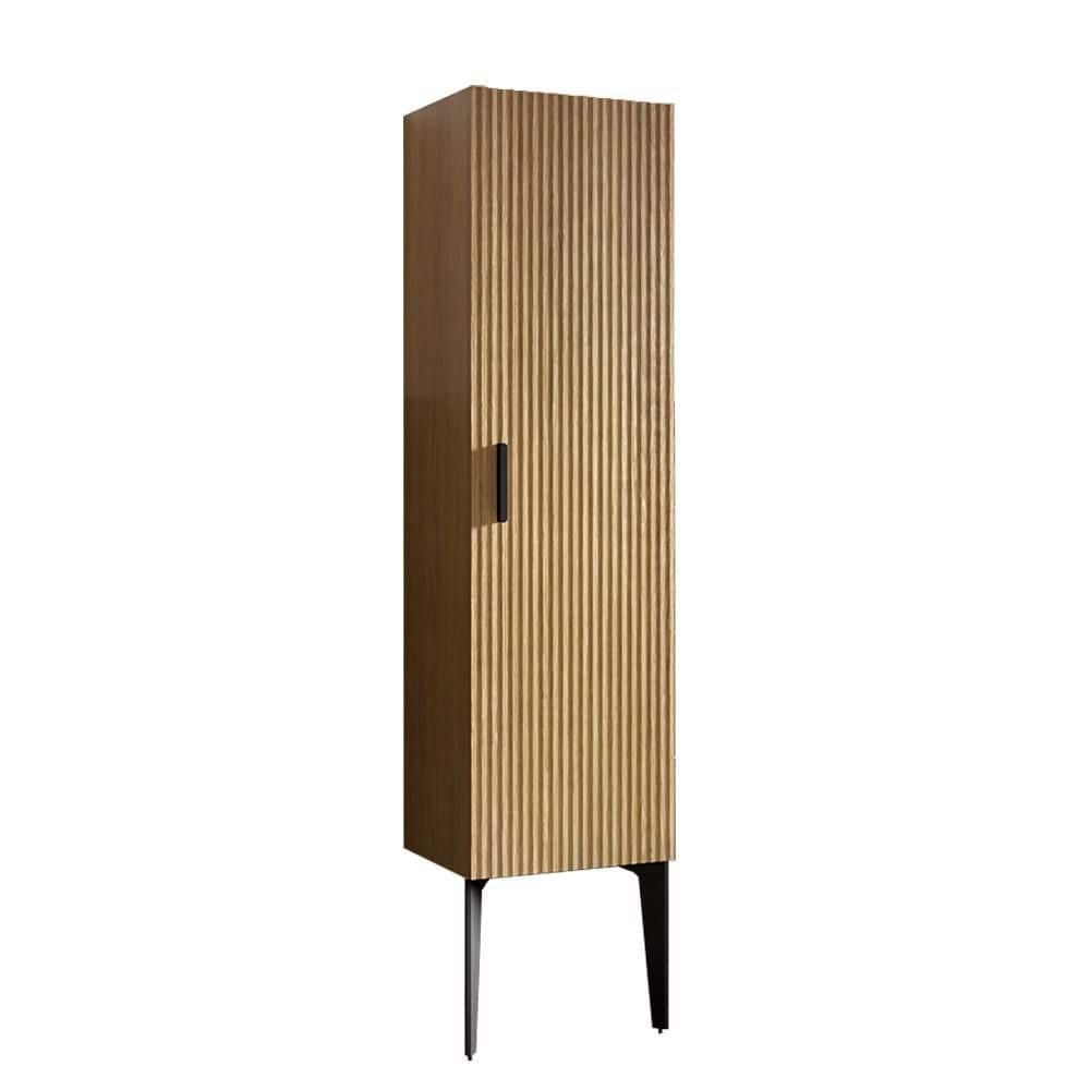 Boosicavelly 13.79 in. W x 11.82 in. D x 57.92 in. H Yellow Linen Cabinet (1)