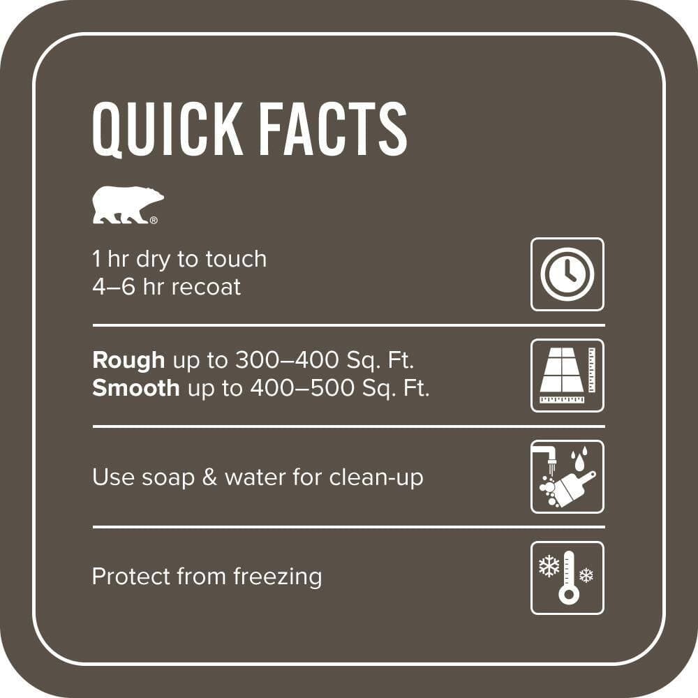 BEHR PREMIUM 1 gal. #N360-7 Potting Soil Self-Priming 1-Part Epoxy Satin Interior/Exterior Concrete and Garage Floor Paint (4)