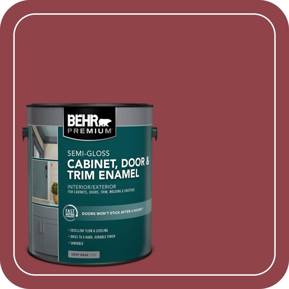 BEHR PREMIUM 1 gal. #MQ1-09 Haute Couture Semi-Gloss Enamel Interior/Exterior Cabinet, Door & Trim Paint