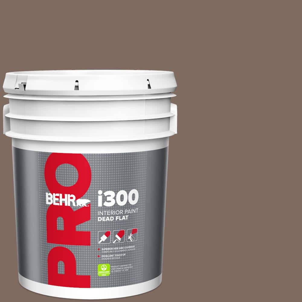 BEHR PRO 5 gal. #N180-6 Derby Dead Flat Interior Paint