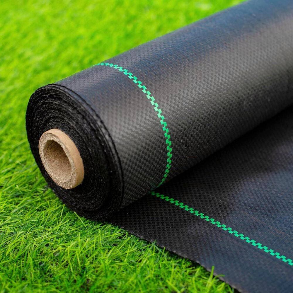 Unbranded Garden Landscape Fabric 3 ft. x 300 ft. Weed Barrier Heavy Duty Geotextile Under Gravel Tarp for Driveway and Garden Use (2)