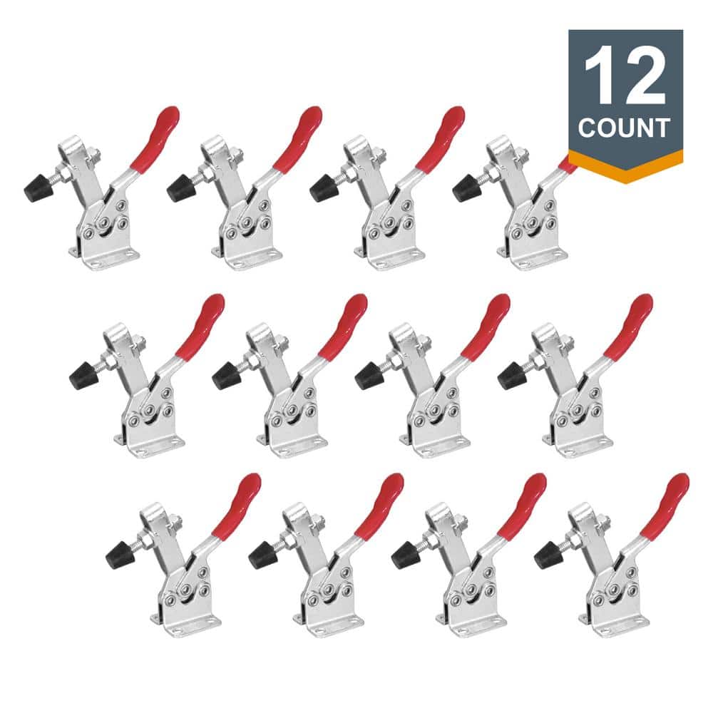 ‎POWERTEC 300 lbs. Horizontal Quick-Release 201B Toggle Clamp (12-Pack) (1)