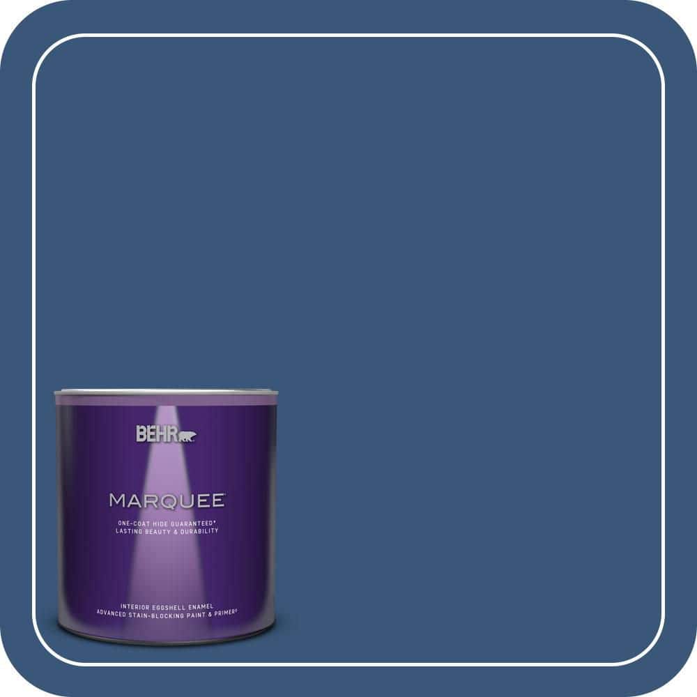 BEHR MARQUEE 1 qt. #590D-7 Star Spangled Eggshell Enamel Interior Paint & Primer