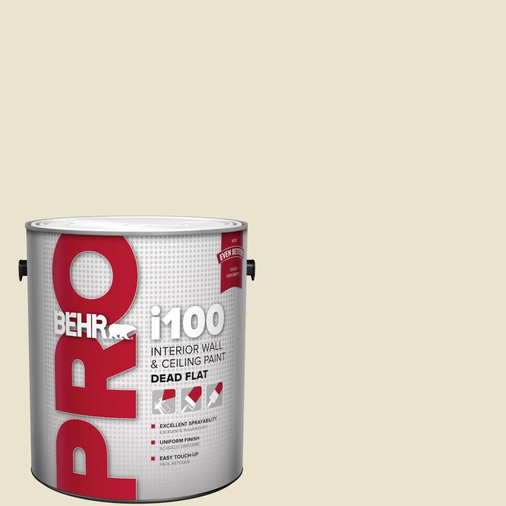 BEHR PRO 1 gal. #S330-1 Baby Artichoke Dead Flat Interior Paint