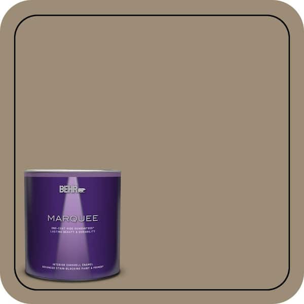 BEHR PREMIUM PLUS 1 gal. #740D-5 Twig Basket Semi-Gloss Enamel Low Odor Interior Paint & Primer (4)