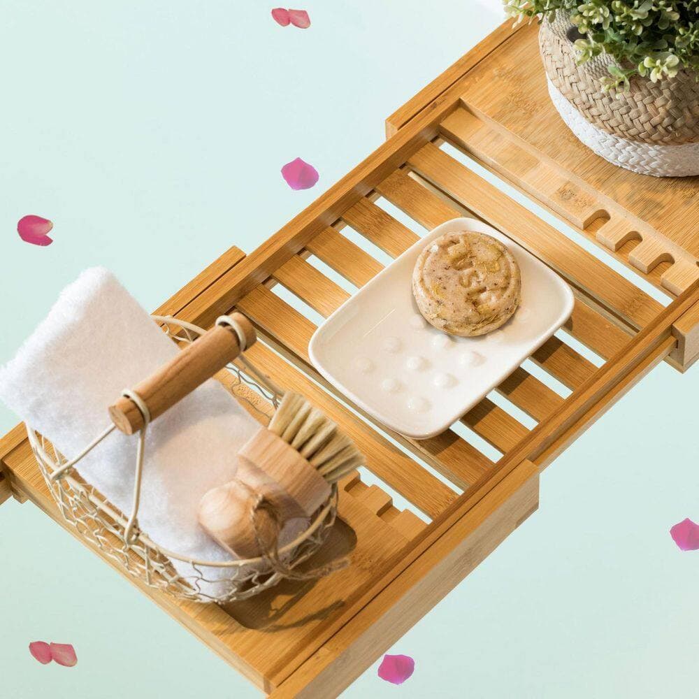 Unbranded 1-Pack White Ceramic Soap Dish Self-Draining Floating-Point Bar Soap Saver Tray for Bathroom Kitchen (2)