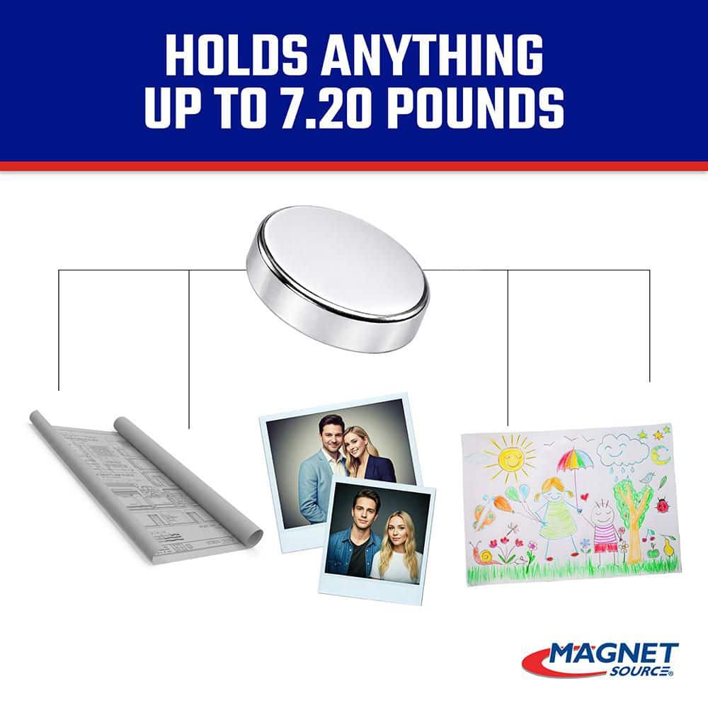 Master Magnet 0.7 in. Neodymium Rare-Earth Magnet Discs ( per Pack) (4)