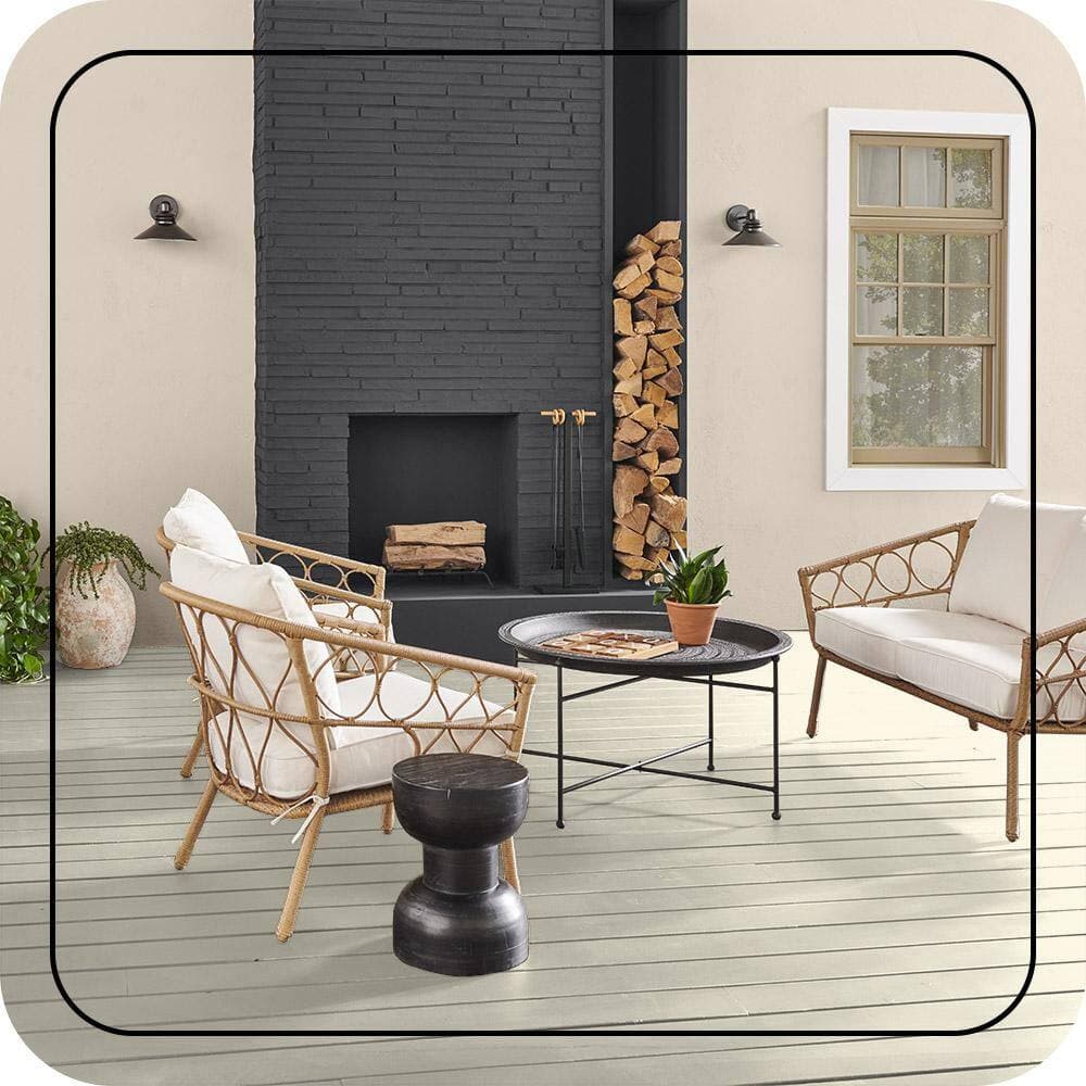 BEHR PREMIUM 1 qt. #P300-1 Lemon White Solid Color Waterproofing Exterior Wood Stain and Sealer (4)
