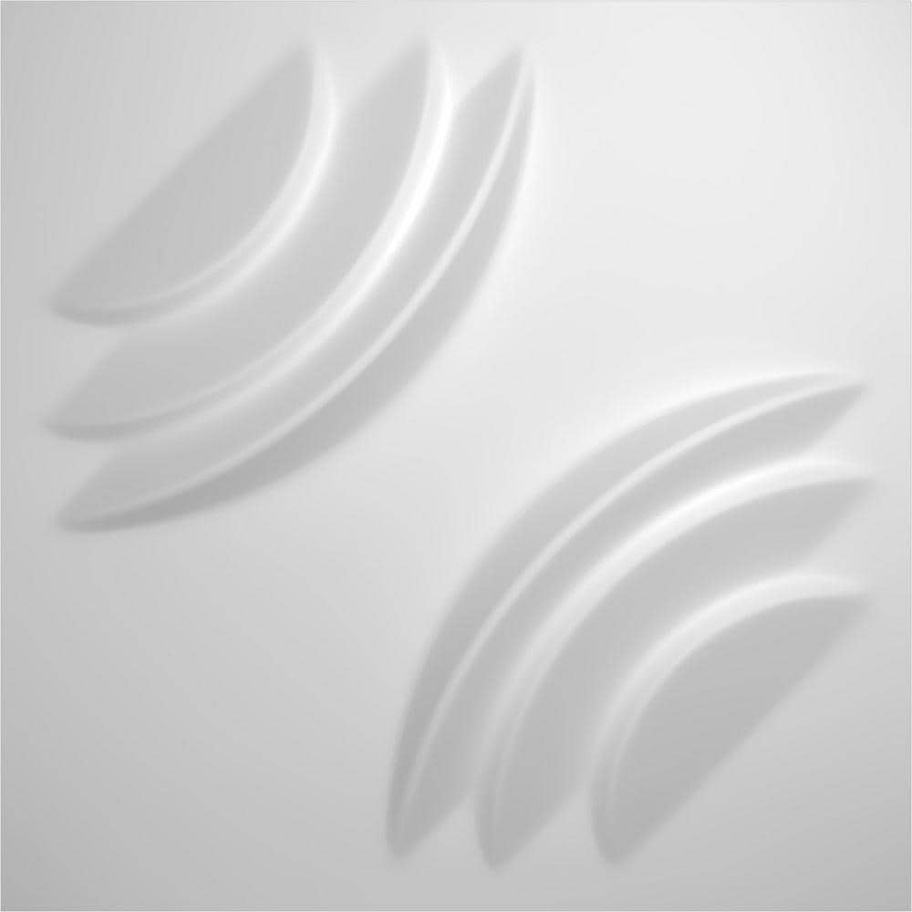 Ekena Millwork 7/8 in. 11-7/8 in. 11-7/8 in. PVC White Artisan EnduraWall Decorative 3D Wall Panel ( sq. ft.)