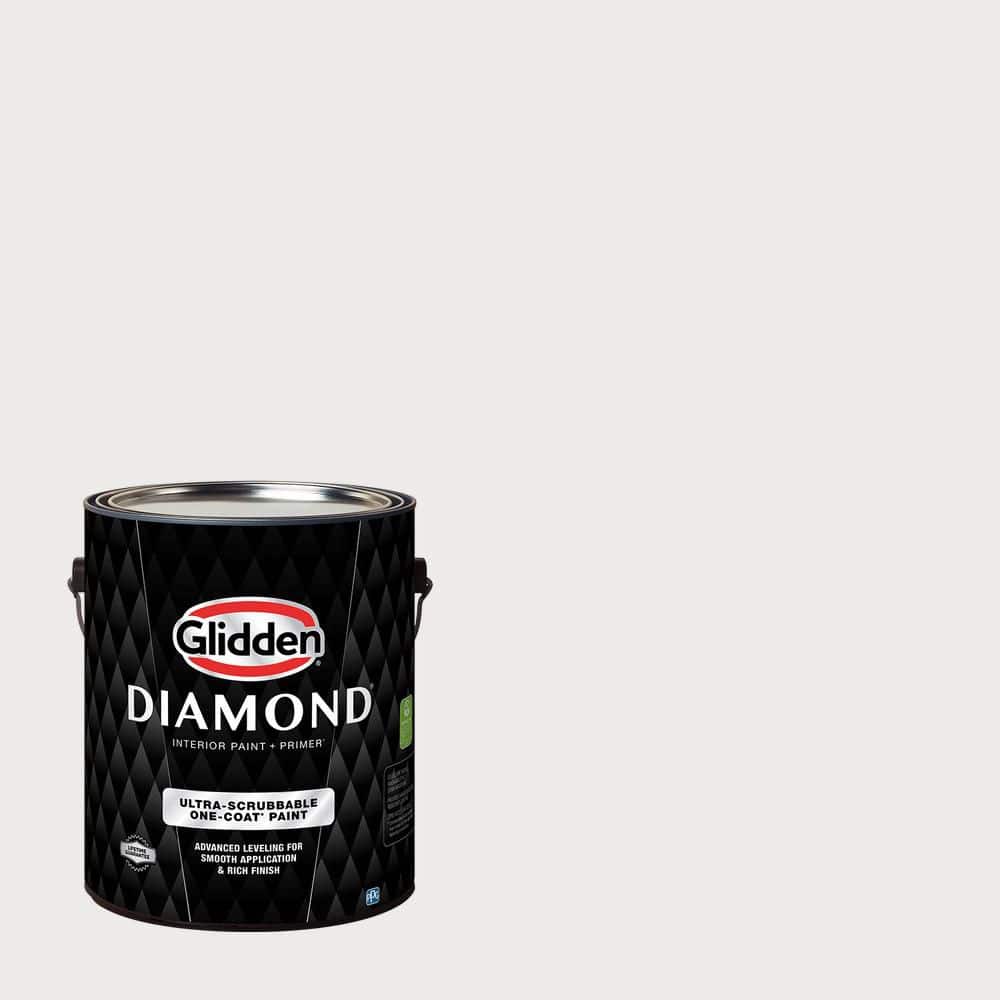 Glidden Diamond 1 gal. PPG1002-1 Silver Feather Flat Interior Paint with Primer