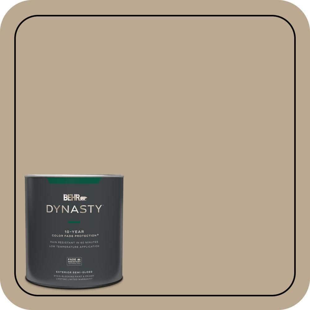 BEHR DYNASTY 1 qt. #N300-4 Open Canyon Semi-Gloss Enamel Exterior Stain-Blocking Paint & Primer
