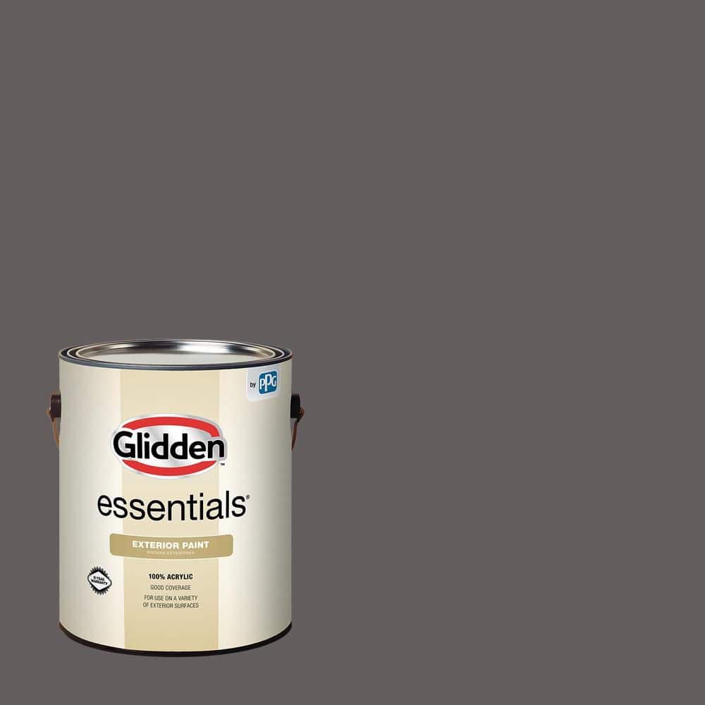 Glidden Essentials 1 gal. PPG1004-6 Phantom Hue Flat Exterior Paint