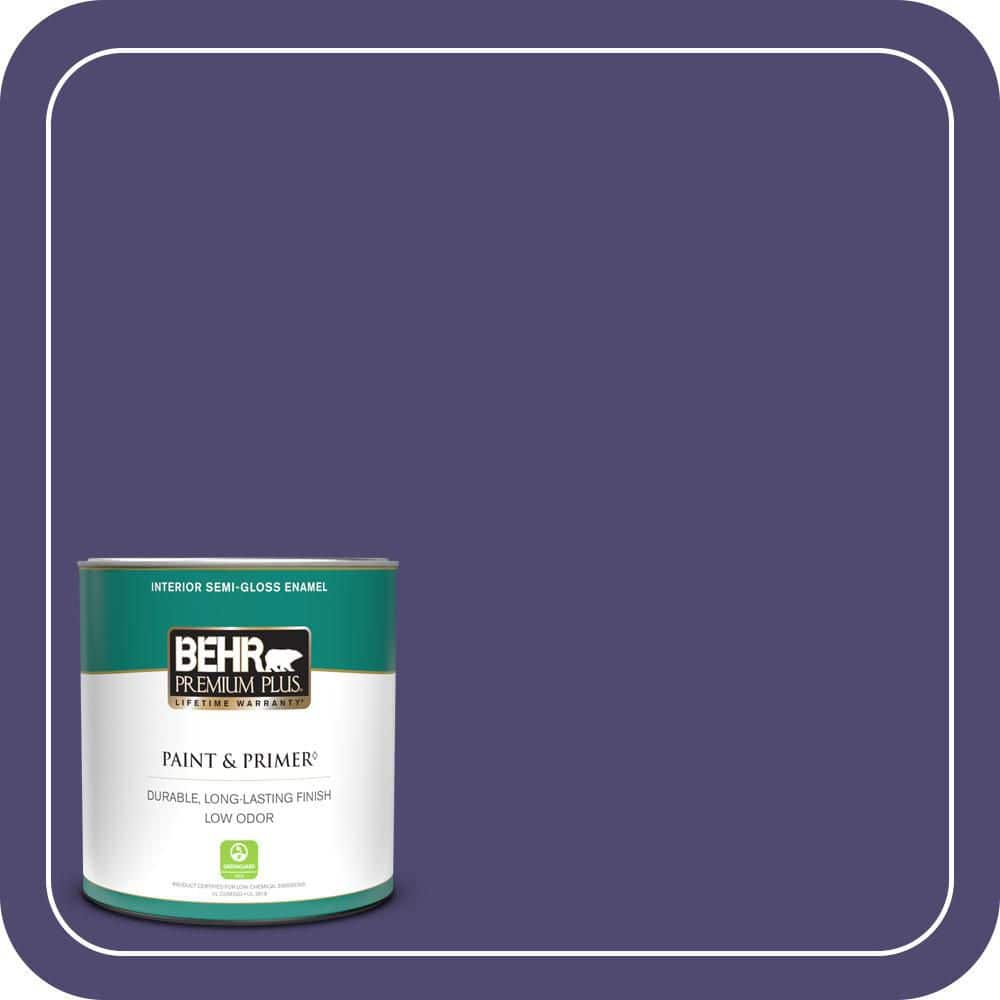 BEHR PREMIUM PLUS 1 qt. #T11-12 Harajuku Girl Semi-Gloss Enamel Low Odor Interior Paint & Primer