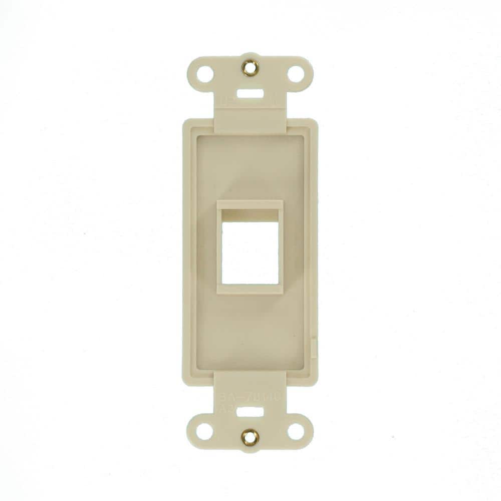 Leviton Almond 1-Gang Audio/Video Wall Plate (1-Pack) 41641-T (3)