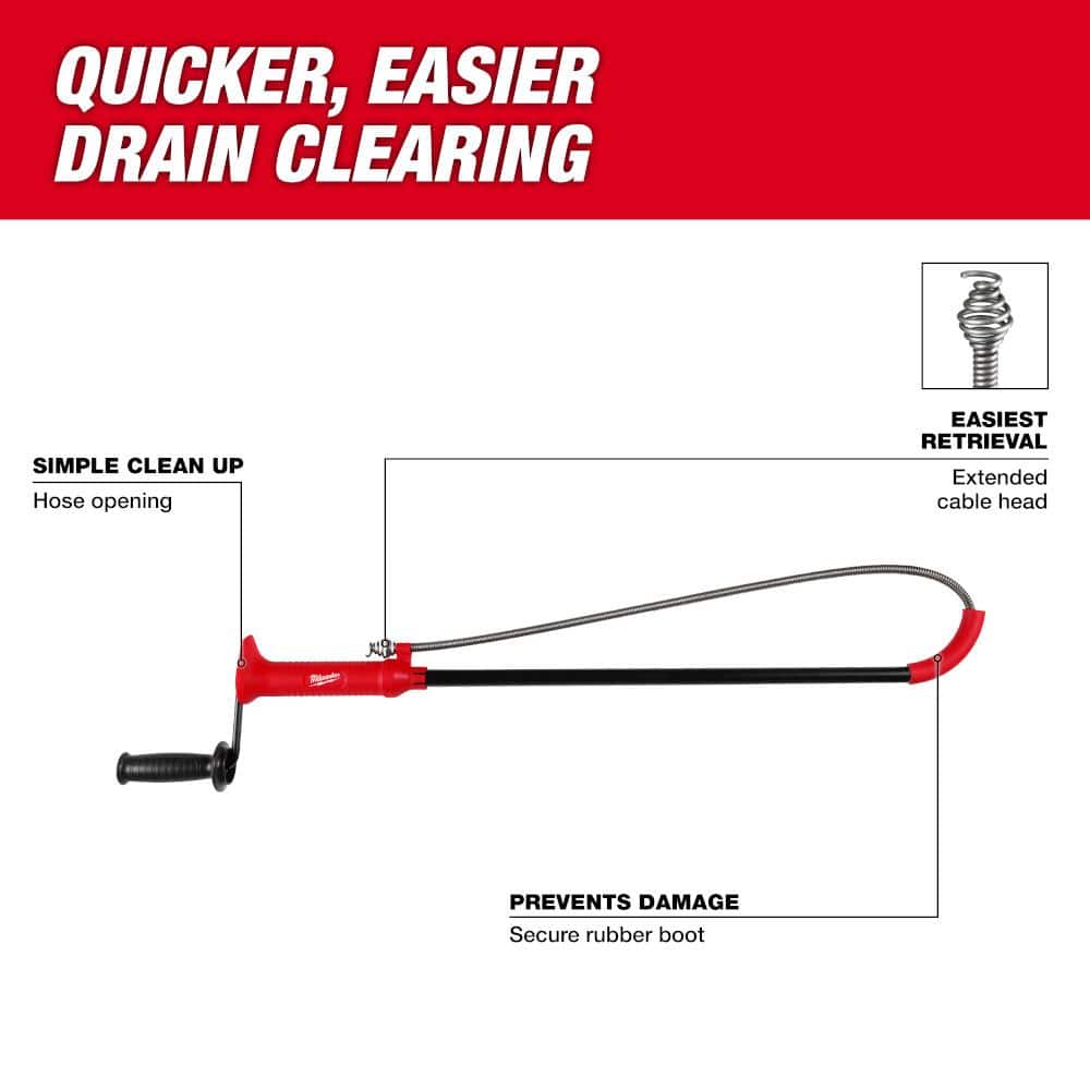 Milwaukee 3 ft. Toilet Auger (2)