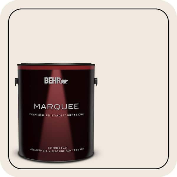 BEHR MARQUEE 1 gal. #720C-1 White Truffle Flat Exterior Paint & Primer (2)