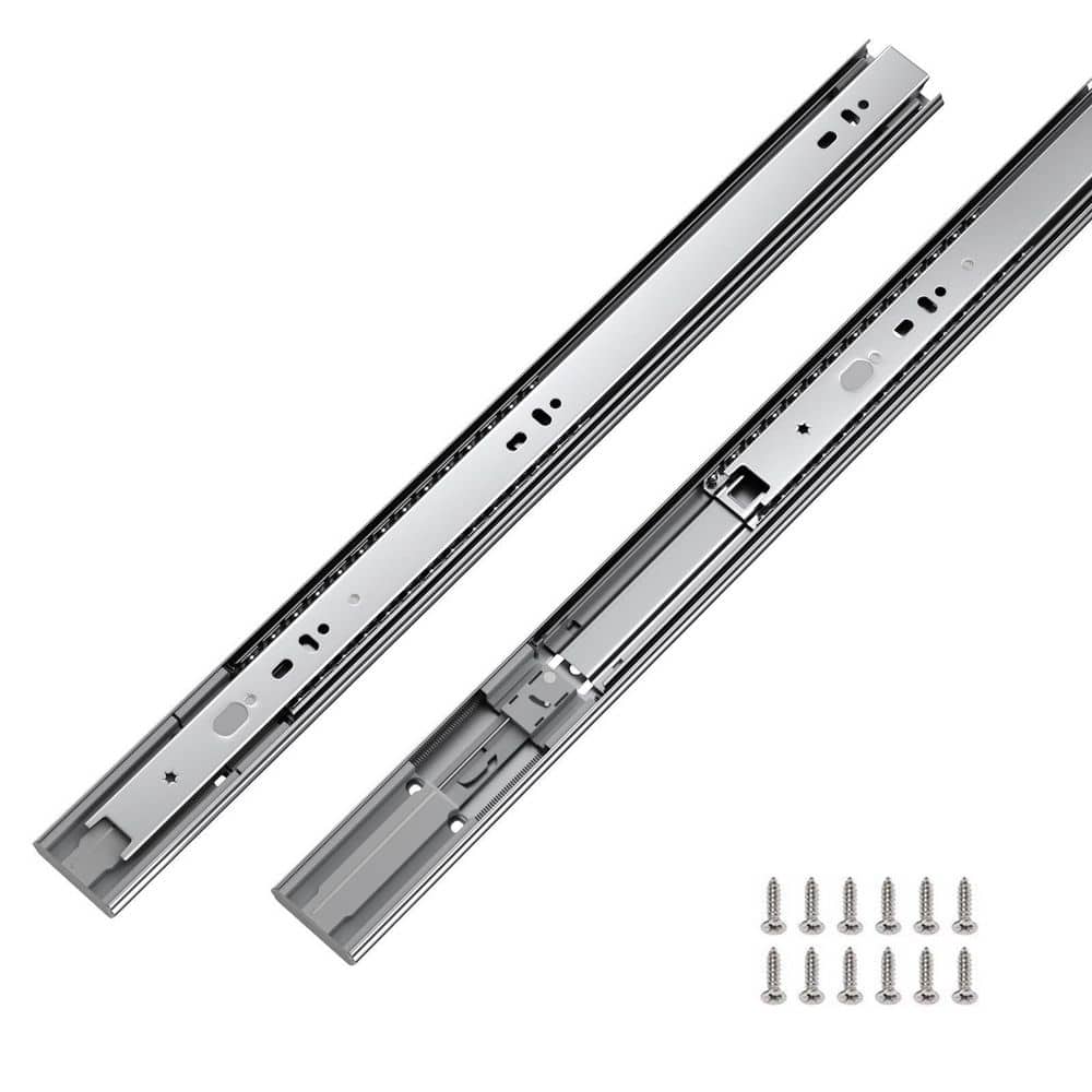 Wudkey 22 in. Soft Close Drawer Slides, Side Mount Heavy Duty Ball Bearing Full Extension Cabinet Drawer Glides 10 Pairs (1)