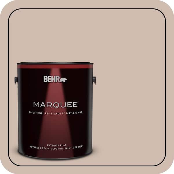 BEHR MARQUEE 1 gal. #N190-3 Windrift Beige Flat Exterior Paint & Primer (2)