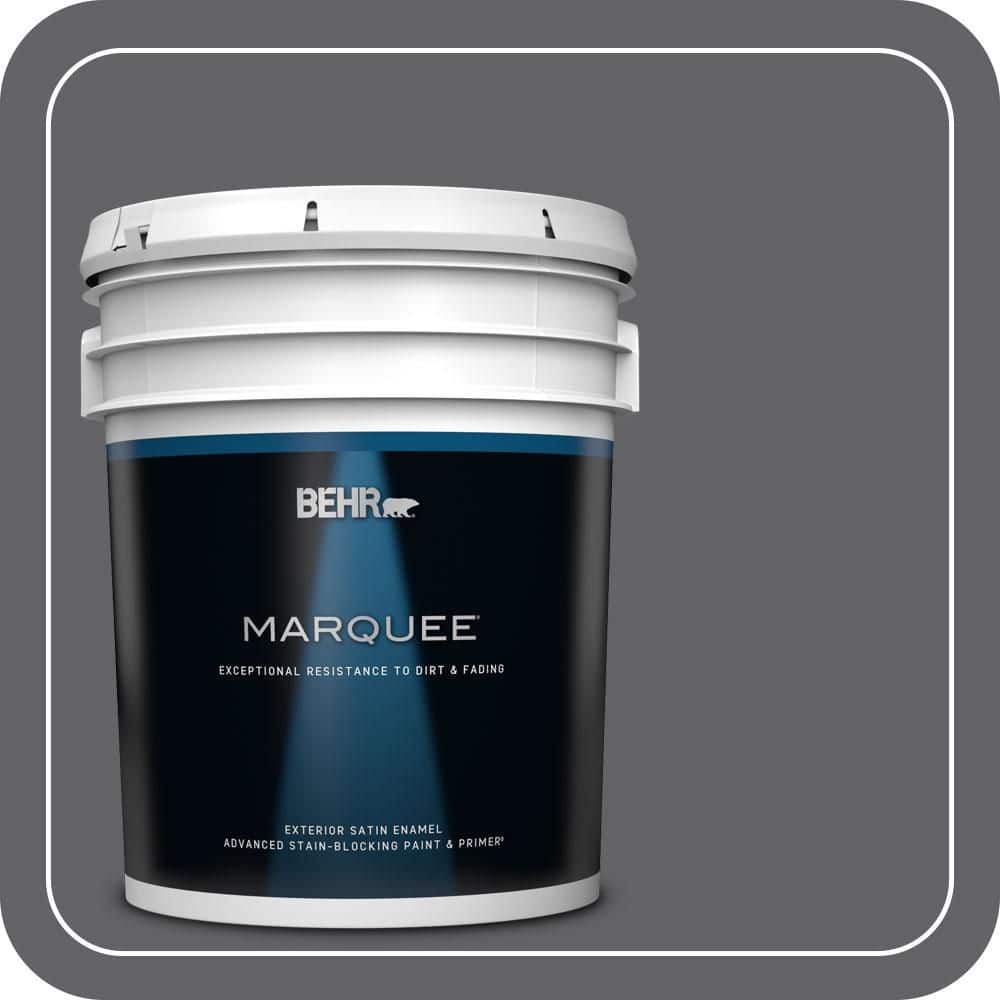 BEHR MARQUEE 5 gal. #N530-6 Digital Satin Enamel Exterior Paint & Primer