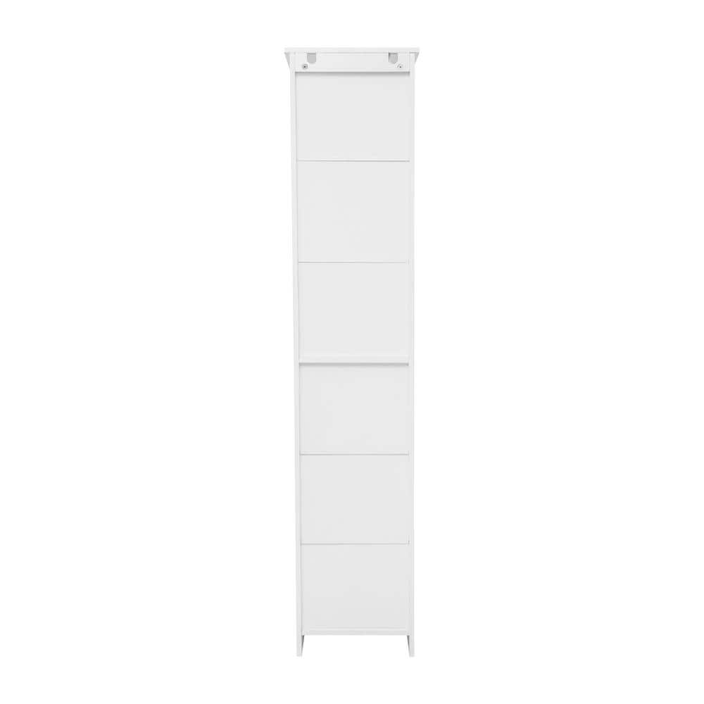 TAYLOR + LOGAN Vivien 15 in. W 9 in. D 70 in. H Engineered Wood Linen Freestanding Tower Linen Cabinet (3)