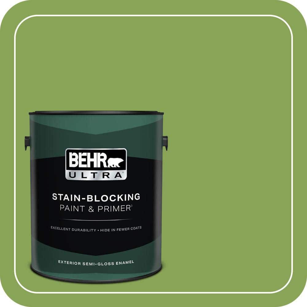 BEHR ULTRA 1 gal. #P370-6 Salamander Semi-Gloss Enamel Exterior Paint & Primer