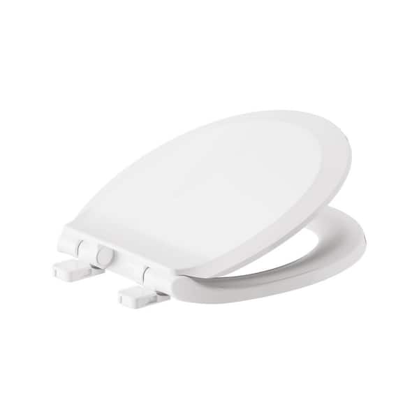 American Standard Cadet Round Antimicrobial Soft Close Toilet Seat in White