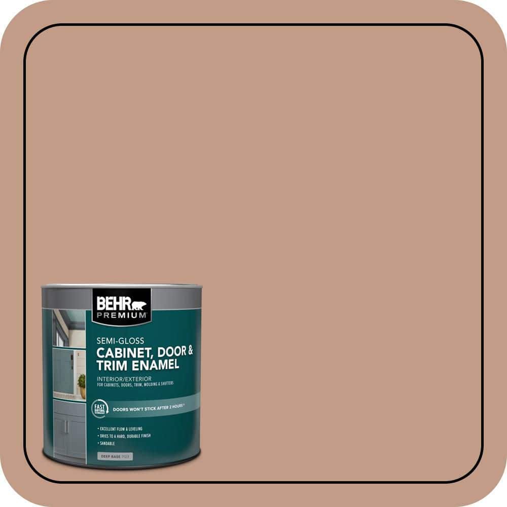 BEHR PREMIUM 1 qt. #S200-4 Chestnut Bisque Semi-Gloss Enamel Interior/Exterior Cabinet, Door & Trim Paint