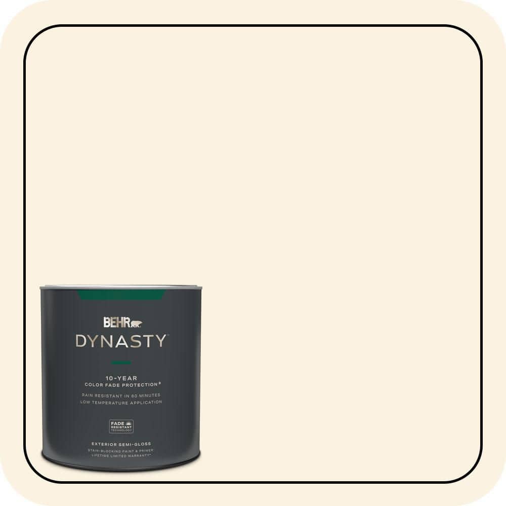 BEHR DYNASTY 1 qt. #W-D-210 Camembert Semi-Gloss Exterior Stain-Blocking Paint & Primer
