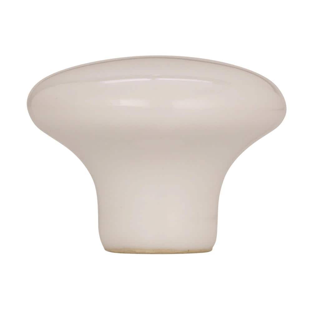 Amerock Everyday Heritage 1-1/2 in. (38mm) Traditional White Round Cabinet Knob (2)