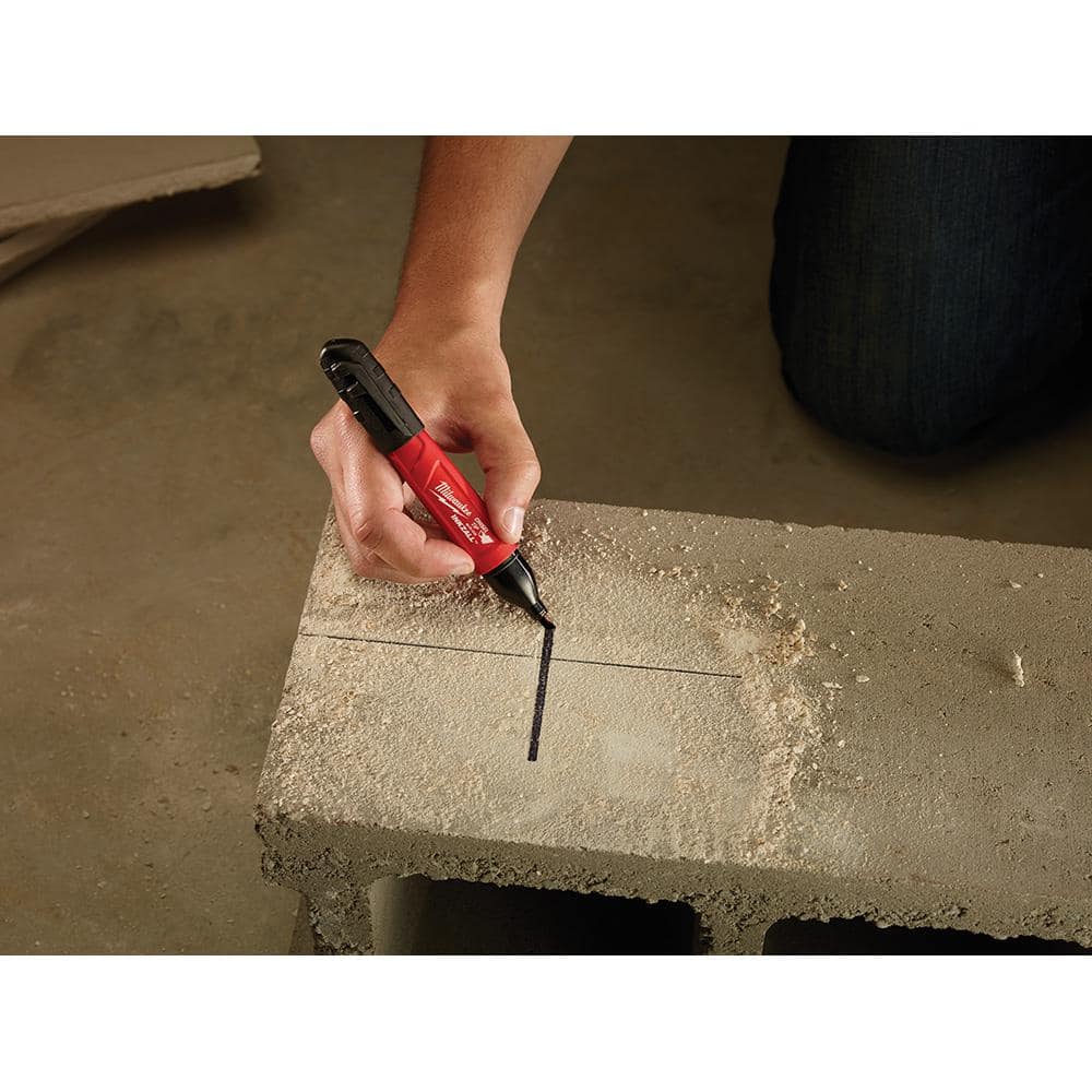 Milwaukee INKZALL Black Chisel Tip Jobsite Permanent Marker (3)