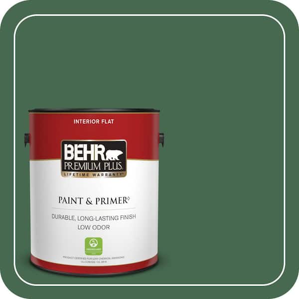 BEHR PREMIUM PLUS #M410-7 Perennial Green Enamel & Primer Color Sample (3)