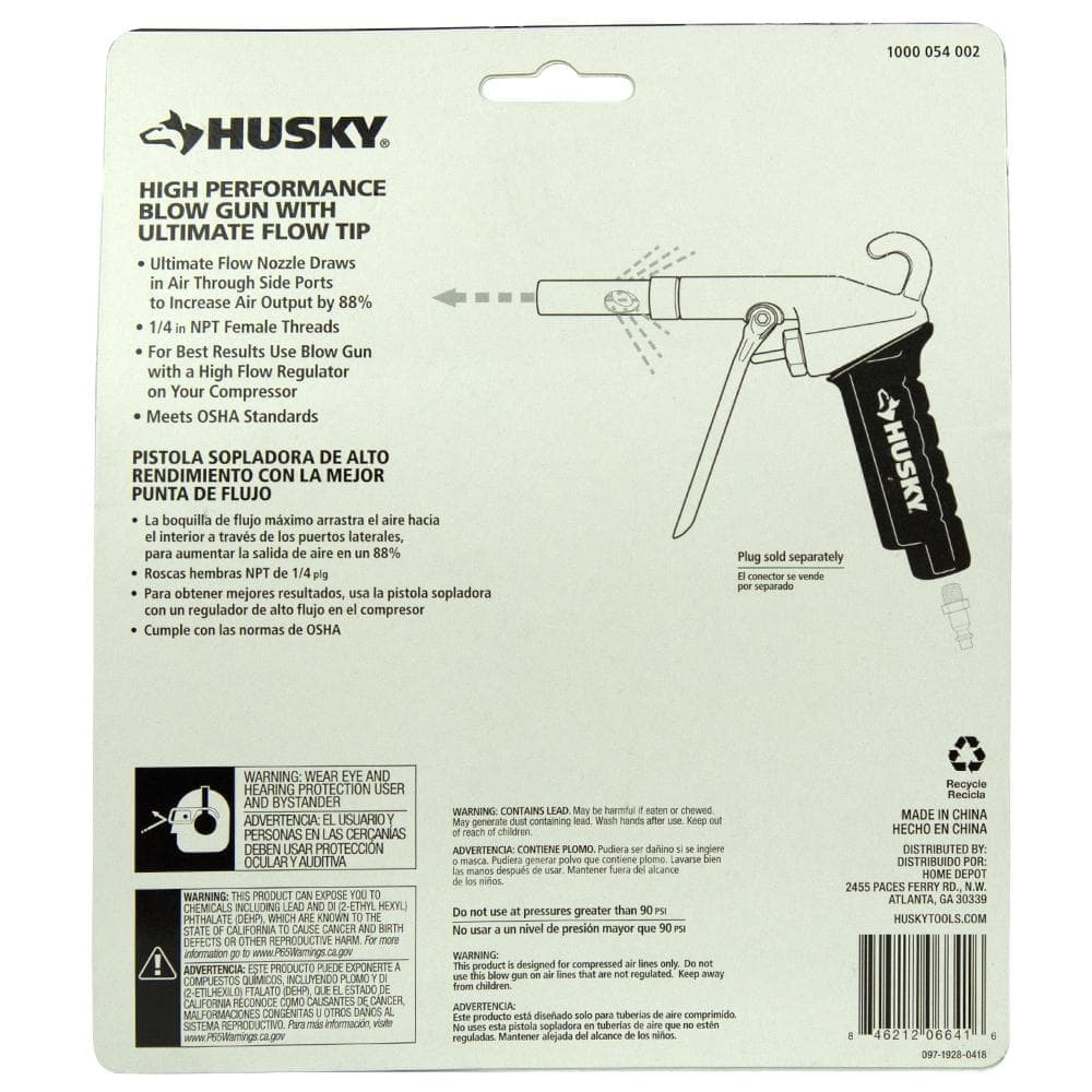 Husky High Performance Blow Gun with Ultimate Flow Tip (3)
