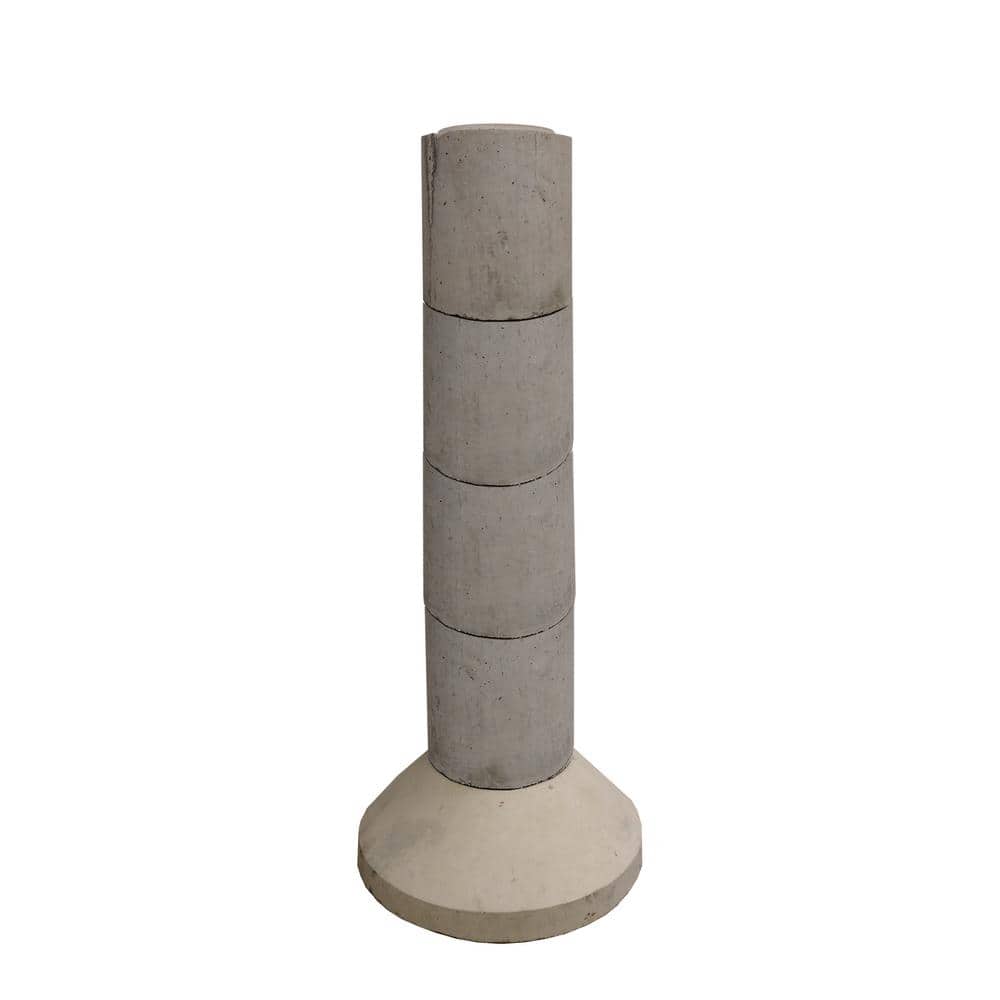 EZ Tube 5-Section 54 in. Stackable Precast Concrete Pier Footing (2)