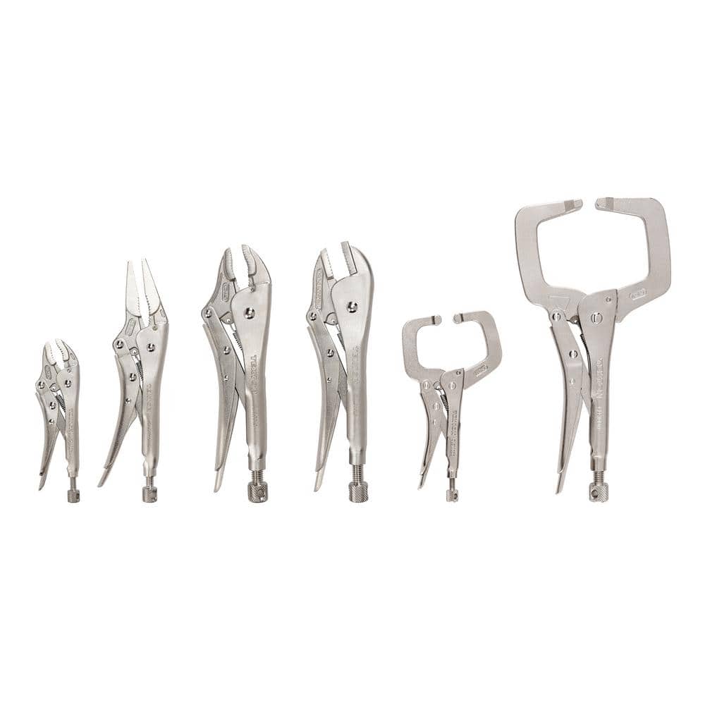 TEKTON 6-Piece C-Clamp and Locking Pliers Set (1)