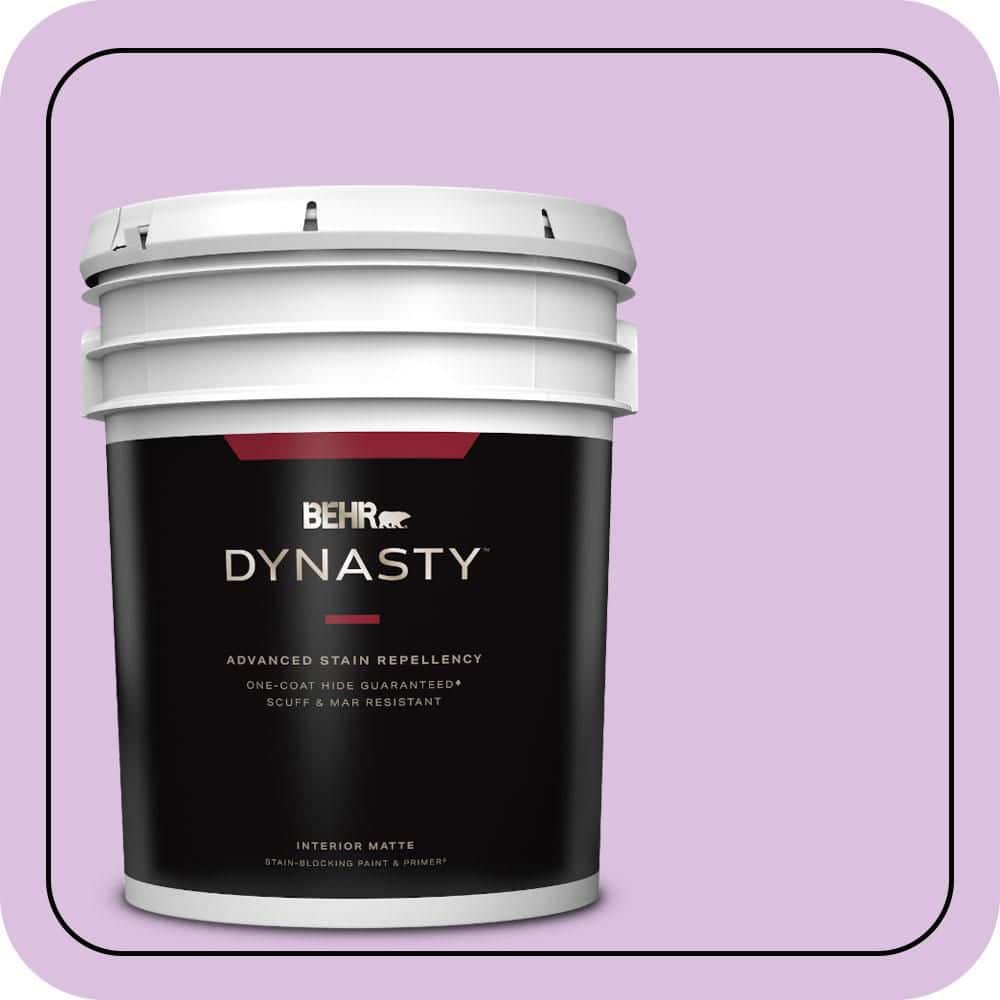 BEHR DYNASTY 5 gal. #P100-3 Epiphany Matte Interior Stain-Blocking Paint & Primer
