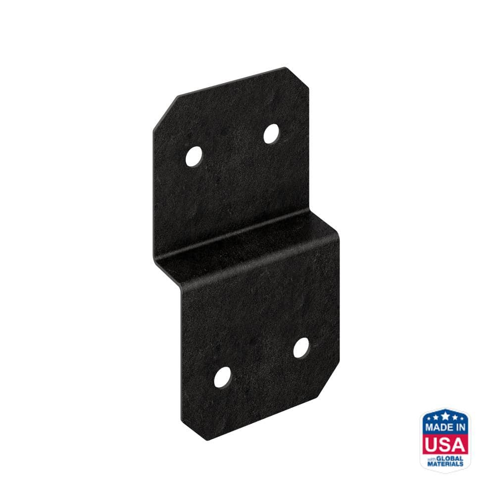 Simpson Strong-Tie Outdoor Accents Avant Collection 5 in. ZMAX, Black Powder-Coated Deck Joist Tie for 2x Nominal Lumber (1)