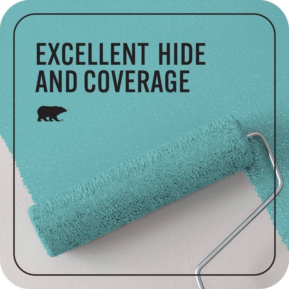 BEHR PREMIUM PLUS 1 qt. #510D-5 Surfer Flat EcoMix Plant-Based Interior Paint & Primer (2)
