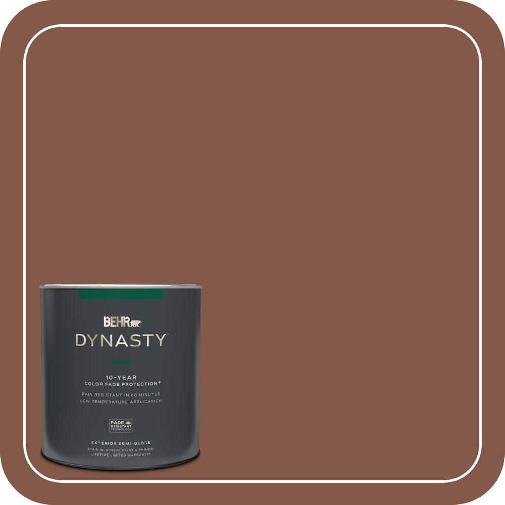BEHR DYNASTY 1 qt. #QE-15 Iron Oxide Semi-Gloss Exterior Stain-Blocking Paint & Primer