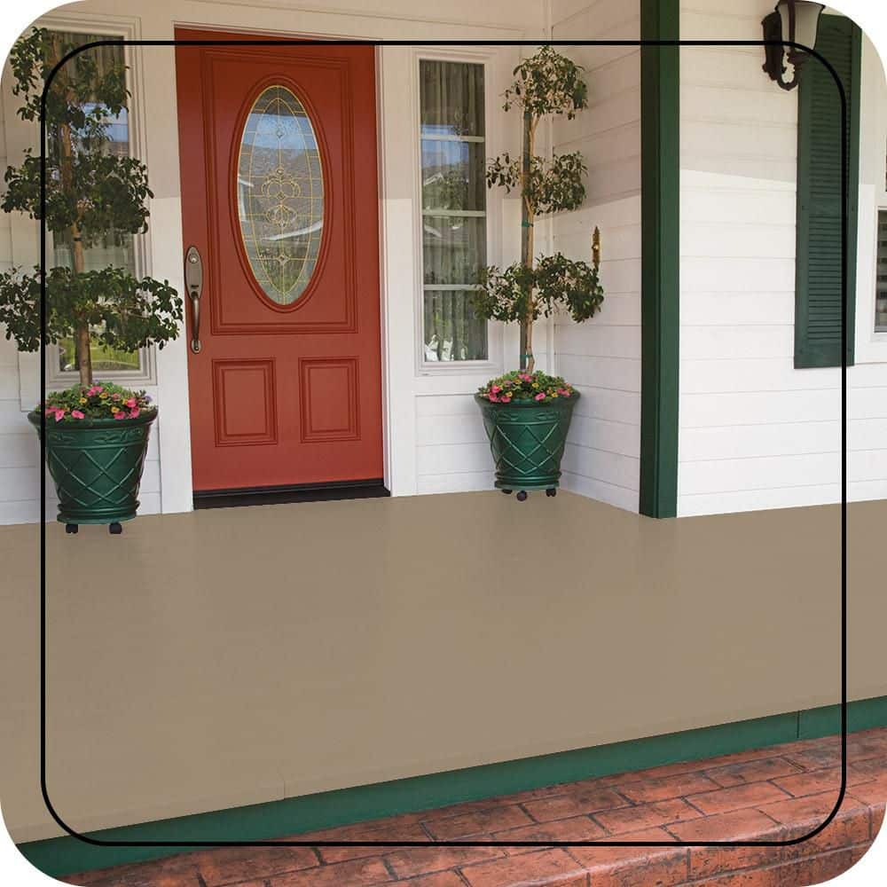 BEHR PREMIUM #710D-4 Low-Lustre Enamel Interior/Exterior Porch and Patio Floor Paint (2)