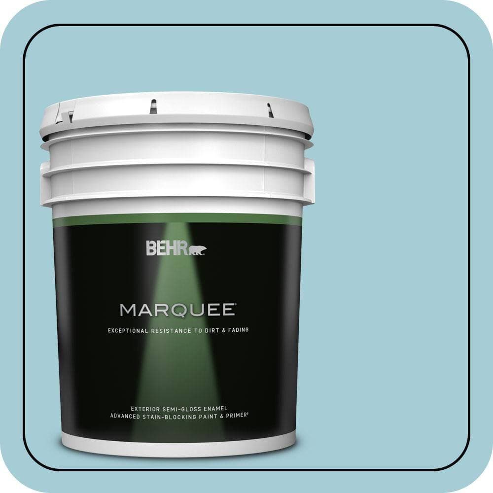 BEHR MARQUEE 5 gal. #S460-2 Drip Semi-Gloss Enamel Exterior Paint & Primer