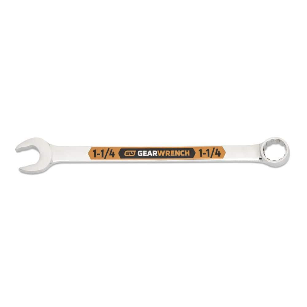 GEARWRENCH 1-1/4 in. 12-Point Hi-Viz Long Pattern Combination Wrench (1)