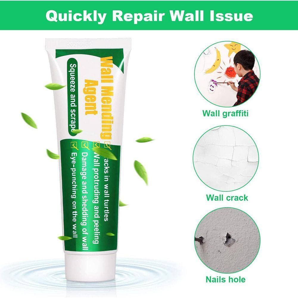 KIWDZFU 4 x 4 in. Drywall Repair Patch Kit with Scraper and Sandpaper for Crack, Plaster Wall Repair (3)