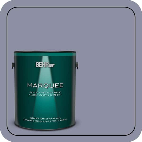BEHR MARQUEE 1 gal. #S550-4 Camelot One-Coat Hide Semi-Gloss Enamel Interior Paint & Primer (2)
