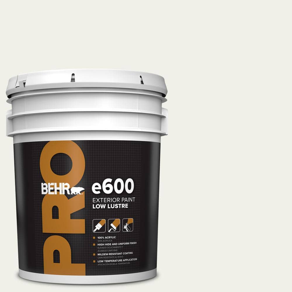 BEHR PRO 5 gal. #ECC-63-2 Aspen Snow Low Luster Exterior Paint